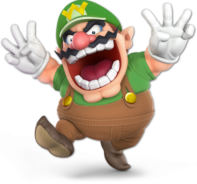 File:Wario Classic Green SSBU.png - Super Mario Wiki, the Mario ...