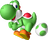 Artwork of Yoshi laying a egg