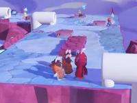 An example of enemies unable to move after exiting a specific pipe in the Barren Gateway Quest in Mario + Rabbids Sparks of Hope