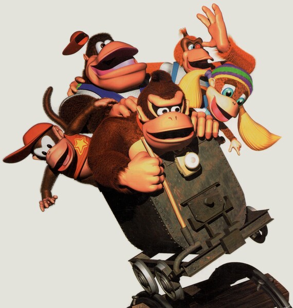 File:DK64 Group Minecart Artwork.jpg