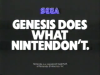The slogan for the Sega Genesis during the early 90s as seen in an ad