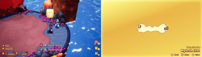 First block in Mykroh Islet from Mario & Luigi: Brothership