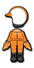 Orange Mii racing suit from Mario Kart 8