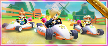 The Daikon Rocket Pack from the Spring Tour in Mario Kart Tour