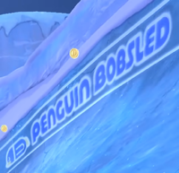 Penguin Bobsled in Mario Kart World