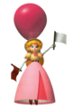 Princess Peach playing Shy Guy Says (Mystery Land outfit)