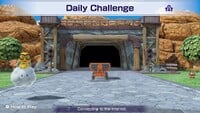 A screenshot of the entrance to Daily Challenge from Mt. Minigames