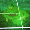 A ghost on the Luigi's Mansion Court from Mario Power Tennis