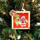 Thumbnail of a printable tree ornament featuring Mario and Yoshi