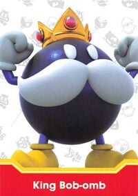 King Bob-omb enemy card from the Super Mario Trading Card Collection