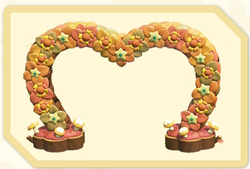 Menu icon of the Sweet Harvest Arch decoration in Super Mario Bros. Wonder – Nintendo Switch 2 Edition + Meetup in Bellabel Park.