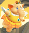A screen shot of Elephant Princess Daisy from the Super Mario Bros. Wonder Direct
