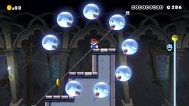 Spinning Boo Buddies! level in Super Mario Maker