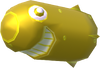 Model of a Gold Bullet Bill from Super Mario Sunshine.