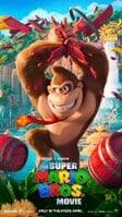 Poster featuring Donkey Kong crushing a barrel (alternate)
