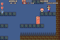 Super Mario Advance Exclusive Mushroom Screenshot