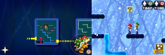 Block 32 in Airway of Mario & Luigi: Bowser's Inside Story + Bowser Jr.'s Journey.