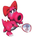 Artwork of Birdo from Mario Tennis for Nintendo 64