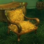 Screenshot of a chair from the Forest Layer, in Donkey Kong Bananza.