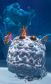 A Crockoid with a shell made of Shade Ore weakened by the light