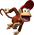 Artwork of Diddy Kong for DK: Jungle Climber