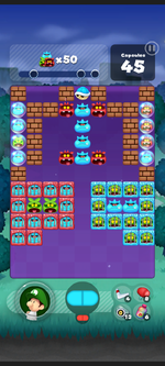 Stage 128 from Dr. Mario World