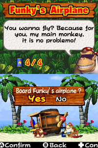 Funky's Airplane in DK: Jungle Climber