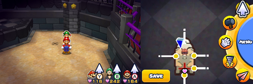 Location of the sixth drill spot in Bowser's Castle.