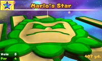 5th hole in Mario's Star course. It depicts three Thwomps.