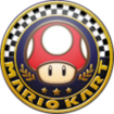 The Mushroom Cup emblem in Mario Kart 8