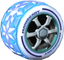 The BigB_LightBlue tires from Mario Kart Tour