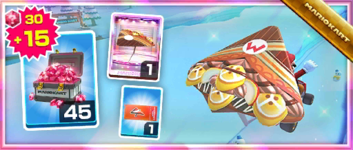 The Chocolate Banana Crêpe pack from the Cooking Tour in Mario Kart Tour