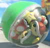 A Gashapon full of items seen in Mario Kart World