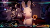 A Rabbid holding a sunflower