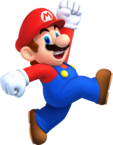 Artwork of Mario in New Super Mario Bros. 2