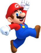 Artwork of Mario in New Super Mario Bros. 2