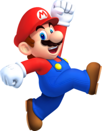 Artwork of Mario in New Super Mario Bros. 2