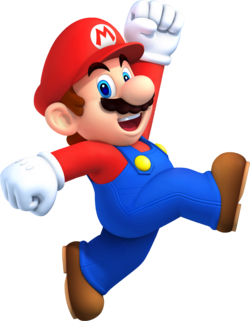 Artwork of Mario in New Super Mario Bros. 2