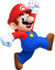 Artwork of Mario in New Super Mario Bros. 2