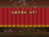 The Level Up screen