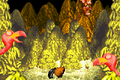 The level in the Game Boy Advance version. Master Necky appears alongside Master Necky Snr.