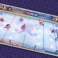 Screenshot of Ice Hockey used to represent "Sports and Puzzles" minigames in an opinion poll on Mario Party Superstars minigame types