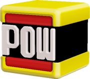 Artwork of the Red POW Box from SMM2