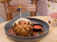 A menu item at Toadstool Cafe from Super Nintendo World (Universal Studios Hollywood)