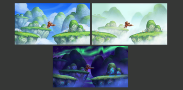 Concept artwork, unlocked in the Extras menu after collecting all Puzzle Pieces in Levitation Station