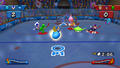 Slime uses its Special Shot during a Hockey match