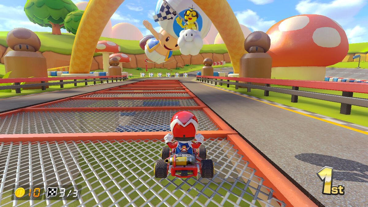 File:Toad Circuit MK8Deluxe Race Finish.jpg - Super Mario Wiki, the ...