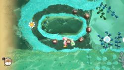 Screenshot of Bafloonder Habitat from Yoshi and the Mysterious Book