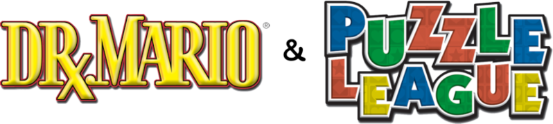 File:Dr Mario & Puzzle League logo alt.png