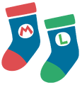 Mario and Luigi (Holiday Create-a-Card, 2024 version)